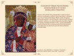 L’Icône Miraculeuse de la Sainte Vierge de Jasna Góra décorée de la robe de corail et de perles
